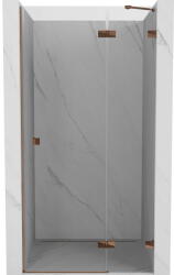 Mexen Lunar jobbos nyíló zuhanyajtó 75 cm, átlátszó, rózsaarany - 834-075-000-60-00-P (834-075-000-60-00-P)