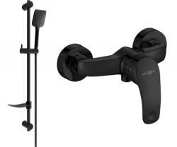 Mexen Fabia DF62 zuhany csaptelep zuhanykészlettel, fekete- 74654DF62-70 (74654DF62-70)