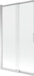 Mexen Fox kétszárnyú toló zuhanyfal 100 x 150 cm, átlátszó, króm - 891-100-002-01-00 (891-100-002-01-00)