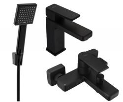 Mexen Mino R45 fürdőkád készlet, fekete - 72403R45-70 (72403R45-70)