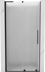 Mexen Velar L tolóajtós zuhanyajtó 100 cm, homályos, fekete - 871-100-003-31-70 (871-100-003-31-70)