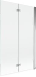 Mexen Mist 2-szárnyú jobboldali kádparaván 110 x 150 cm, átlátszó, króm - 8A9-110-002-01-00-P (8A9-110-002-01-00-P)