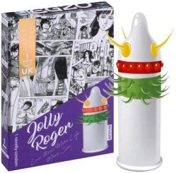 Egzo Jolly Roger - tüskés, pontozott óvszer (1 db) - vagyaim