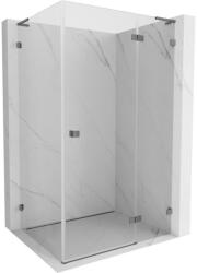 Mexen Lunar L jobbos nyíló zuhanykabin 95 x 90 cm, áttetsző, gun metal - 834L-095-090-95-00-P (834L-095-090-95-00-P)