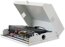 TECHLY I-CASE FL-09-BGT állvány 9U Falra szerelhető állvány Szürke (101768) (101768)