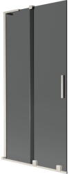 Mexen Velar L 2-szárnyas tolható fürdőkádparaván 95 x 150 cm, grafit, csiszolt nikkel - 896-095-003-41-97 (896-095-003-41-97)