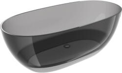 Mexen Pure füst szabadon álló átlátszó 170 x 80 cm, krómozott lefolyódugó - 58071708019 (58071708019)