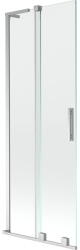 Mexen Velar L fürdőkád paraván 2-szárnyú tolóajtós 75 x 150 cm, átlátszó, króm - 896-075-003-01-01 (896-075-003-01-01)