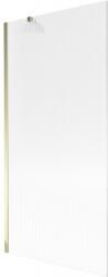 Mexen Next 1-szárnyú fürdőszobai paraván 90 x 150 cm, csíkos, arany - 895-090-000-00-09-50 (895-090-000-00-09-50)