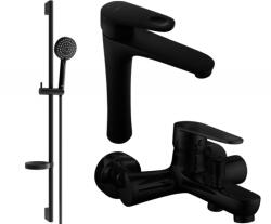 Mexen Kama DS75 fürdőkád készlet, fekete - 72513DS75-70 (72513DS75-70)