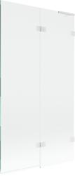 Mexen Lunar L kádparaván 2 szárnyú jobb 100 x 150 cm, átlátszó, fehér - 897L-100-100-20-00-P (897L-100-100-20-00-P)