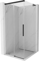 Mexen Rox L tolóajtós zuhanykabin 100 x 100 cm, átlátszó, fekete - 8C2L-100-100-70-00 (8C2L-100-100-70-00)