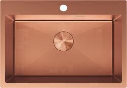 Mexen Solix 1-kamrás rozsdamentes acél mosogató 650 x 450 mm, réz HC - 6403651000-65HC (6403651000-65HC)