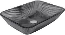 Mexen Tiva üveg mosdókagyló pulton álló 46 x 33 cm, fekete - 24184670 (24184670)