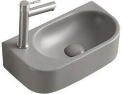 Mexen Viera fenti mosdókagyló jobb 40 x 21 cm, világosszürke matt - 21274061R (21274061R)