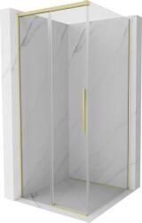 Mexen Rox toló zuhanykabin 110 x 110 cm, átlátszó, arany kefe - 8C2-110-110-55-00 (8C2-110-110-55-00)