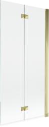Mexen Mist kétszárnyú zuhanyfal jobbos 90 x 150 cm, átlátszó, arany - 8A9-090-002-50-00-P (8A9-090-002-50-00-P)