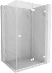 Mexen Lunar-F L összecsukható zuhanykabin jobb 95 x 70 cm, átlátszó, fehér - 836L-095-070-20-00-P (836L-095-070-20-00-P)