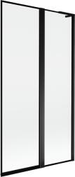 Mexen Mist L fürdőkádparaván, 2 szárnyú, jobbos, 100 x 150 cm, fekete keret, fekete - 8A9L-100-011-70-70-P (8A9L-100-011-70-70-P)