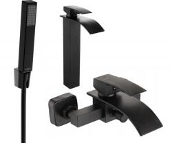 Mexen Aries R77 fürdőkád szett, fekete - 744813R77-70 (744813R77-70)