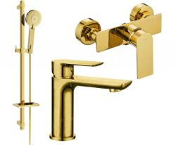 Mexen Alfa DQ40 zuhanyszett, arany - 745704DQ40-50 (745704DQ40-50)