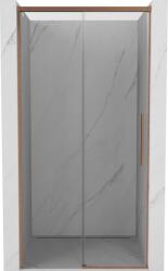 Mexen Rox tolóajtós zuhanyajtó 135 cm, átlátszó, kefe hatású réz - 8C2-135-000-65-00 (8C2-135-000-65-00)