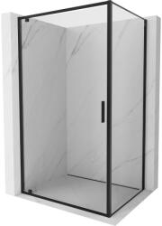 Mexen Exo 70 x 85 cm méretű lengőajtós zuhanykabin, átlátszó, fekete - 8181-070-085-70-00 (8181-070-085-70-00)