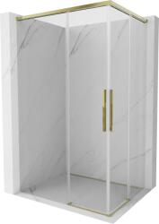 Mexen Rox Duo toló zuhanykabin 120 x 100 cm, átlátszó, arany - 8C2D-120-100-50-00 (8C2D-120-100-50-00)