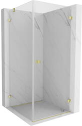 Mexen Lunar-B zuhanykabin jobbos nyíló ajtós 70 x 70 cm, átlátszó, arany szálcsiszolt - 832-070-070-55-00-P (832-070-070-55-00-P)