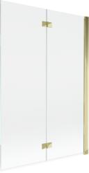 Mexen Mist 2 szárnyas zuhanyfal, jobb 120 x 150 cm, átlátszó, arany - 8A9-120-002-50-00-P (8A9-120-002-50-00-P)