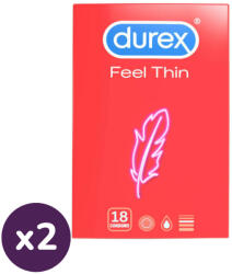 Durex Feel Thin élethű érzés óvszer (2x18 db)