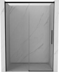 Mexen Rox 160 cm-es, átlátszó, fekete tolóajtós zuhanyajtó - 8C2-160-000-70-00 (8C2-160-000-70-00)