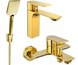 Mexen Alexa R62 fürdőkád csaptelep szett, arany - 71203R62-50 (71203R62-50)