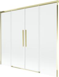 Mexen Rox kádparaván 2-szárnyas tolóajtós 180 x 150 cm, áttetsző, arany - 8C9-180-002-50-00 (8C9-180-002-50-00)