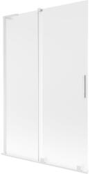 Mexen Velar L kádparaván 2-szárnyú tolóajtó 120 x 150 cm, zúzmarás, fehér - 896-120-003-31-20 (896-120-003-31-20)