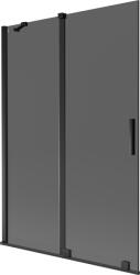 Mexen Velar 2-szárnyas, toló zuhanyfal 120 x 150 cm, grafit, fekete - 896-120-000-41-70 (896-120-000-41-70)