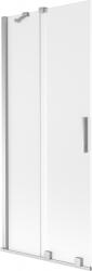 Mexen Velar kettőszárnyú kádparaván, tolóajtós, 80 x 150 cm, homályos, króm - 896-080-000-31-01 (896-080-000-31-01)