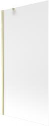 Mexen Next fürdőszobai paraván, 1-szárnyú 90 x 150 cm, opál, arany szálcsiszolt - 895-090-000-00-30-55 (895-090-000-00-30-55)