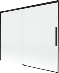 Mexen Rox 2-szárnyú kádparaván 190 x 150 cm, átlátszó, fekete - 8C9-190-001-70-00 (8C9-190-001-70-00)