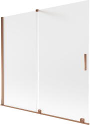 Mexen Velar kétszárnyú toló zuhanyfal 170 x 150 cm, fagyos, rózsaarany - 896-170-000-31-60 (896-170-000-31-60)