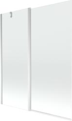 Mexen Flip 2-szárnyú fürdőkád paraván 140 x 150 cm, átlátszó, króm - 894-140-101-01-00 (894-140-101-01-00)