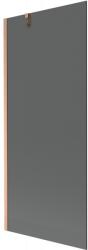 Mexen Next fürdőkád paraván 1-szárnyú 80 x 150 cm, grafit, csiszolt réz - 895-080-000-00-40-65 (895-080-000-00-40-65)