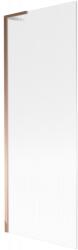 Mexen Next L kádparaván 1-ajtós 70 x 150 cm, csíkos, rózsaarany - 895-070-000-03-09-60 (895-070-000-03-09-60)