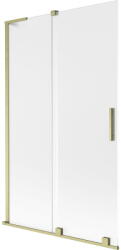 Mexen Velar L kádparaván 2-szárnyú toló 110 x 150 cm, matt, arany szálcsiszolt - 896-110-003-31-55 (896-110-003-31-55)