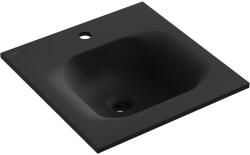 Mexen Vela munkalapba süllyesztett mosdó 46 x 46, 5 cm, fekete matt - 25234571 (25234571)
