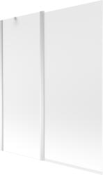 Mexen Flip kétajtós kádparaván 140 x 150 cm, matt, króm - 894-140-101-01-30 (894-140-101-01-30)