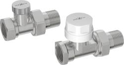 Mexen Uni-Term egyenes radiátorszelepek, nikkel - W914-012-01 (W914-012-01)