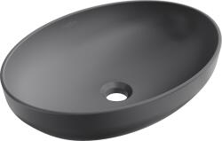 Mexen Cornelia mosdókagyló, munkalapra szerelhető, 50 x 37 cm, sötét szürke matt - 21885071 (21885071)