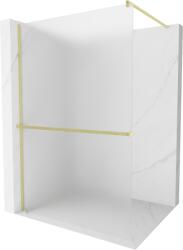 Mexen Kioto+ zuhanyfal polccal Walk-in 80 x 200 cm, derengő, arany kefe - 800-080-121-55-30 (800-080-121-55-30)