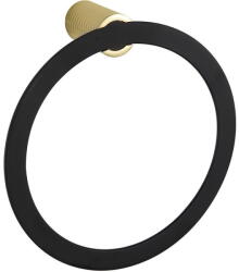 Mexen Base törölközőtartó, fekete/arany - 7088232-57 (7088232-57)